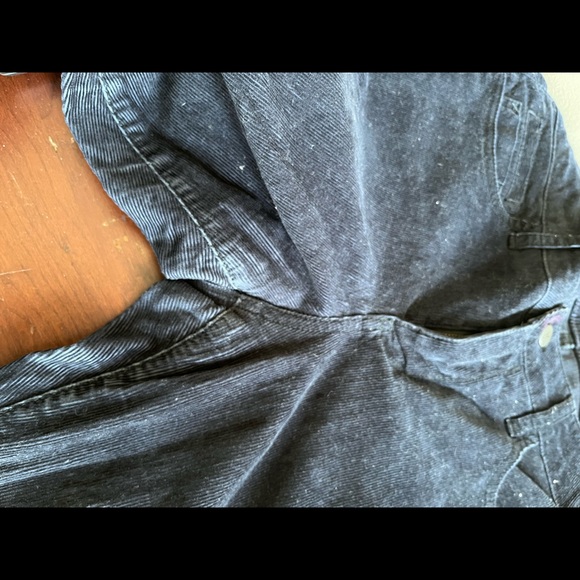 Pilcro and the Letterpress Navy Blue Stretch Corduroy Flare Leg Pants - Picture 4 of 7